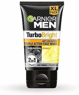 Garnier men Turbo bright charcoal face wash 50gm