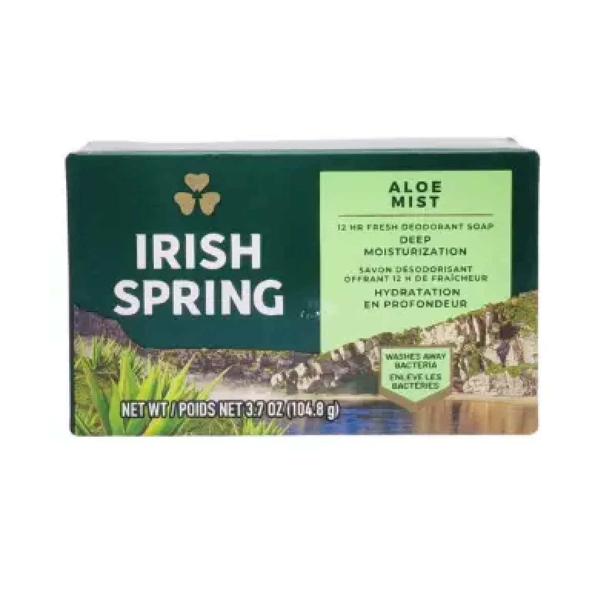 Irish Spring Aloe Mist Deodorant Soap 105g