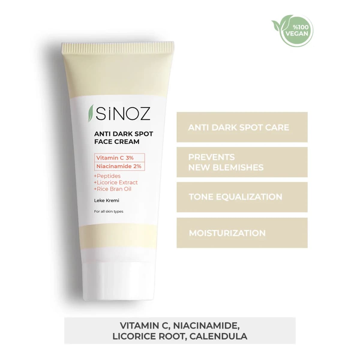 Sinoz Anti-Dark Spot Face Cream 50Ml
