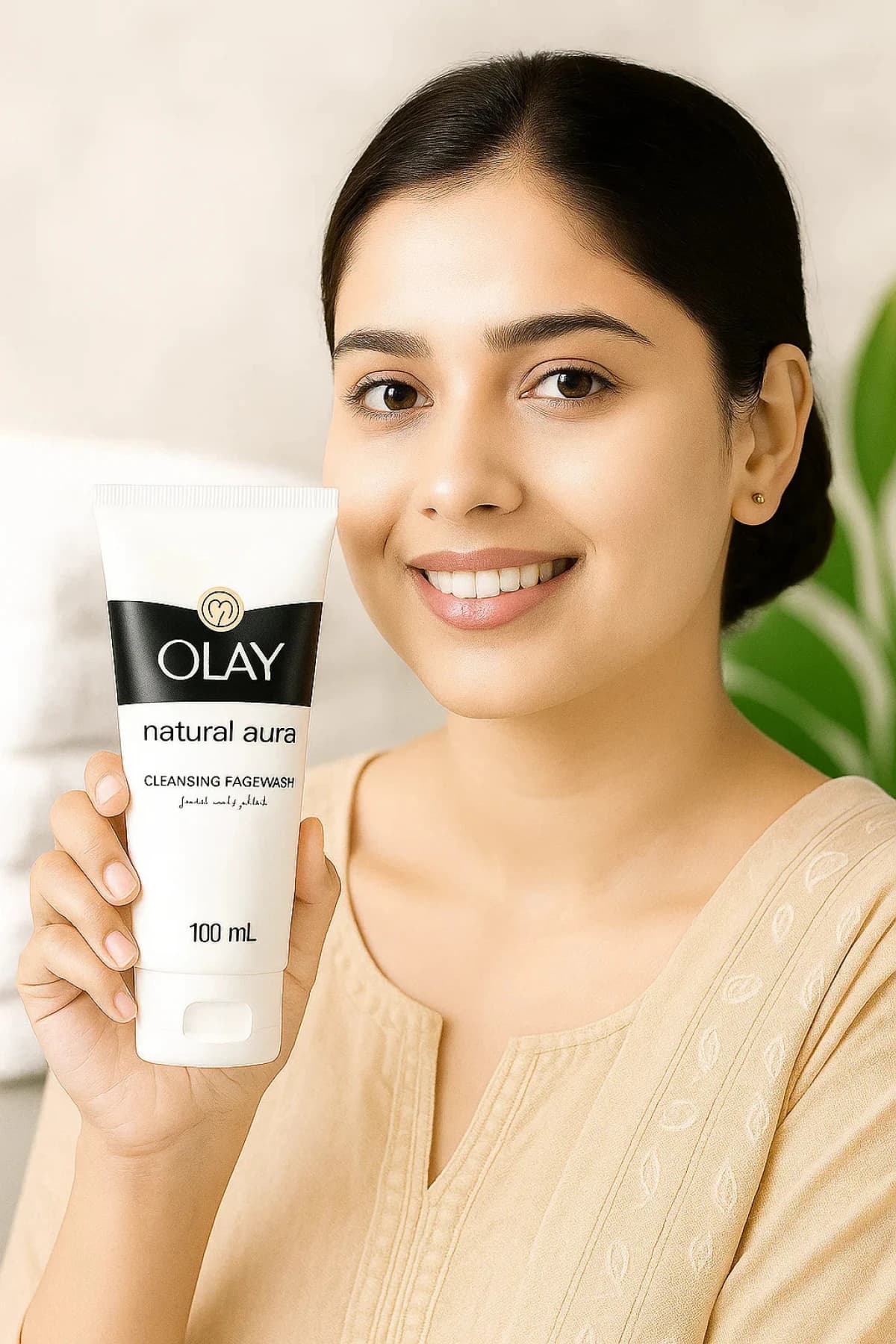 OLAY NATURAL AURA CLEANSING FACE WASH - 100ML
