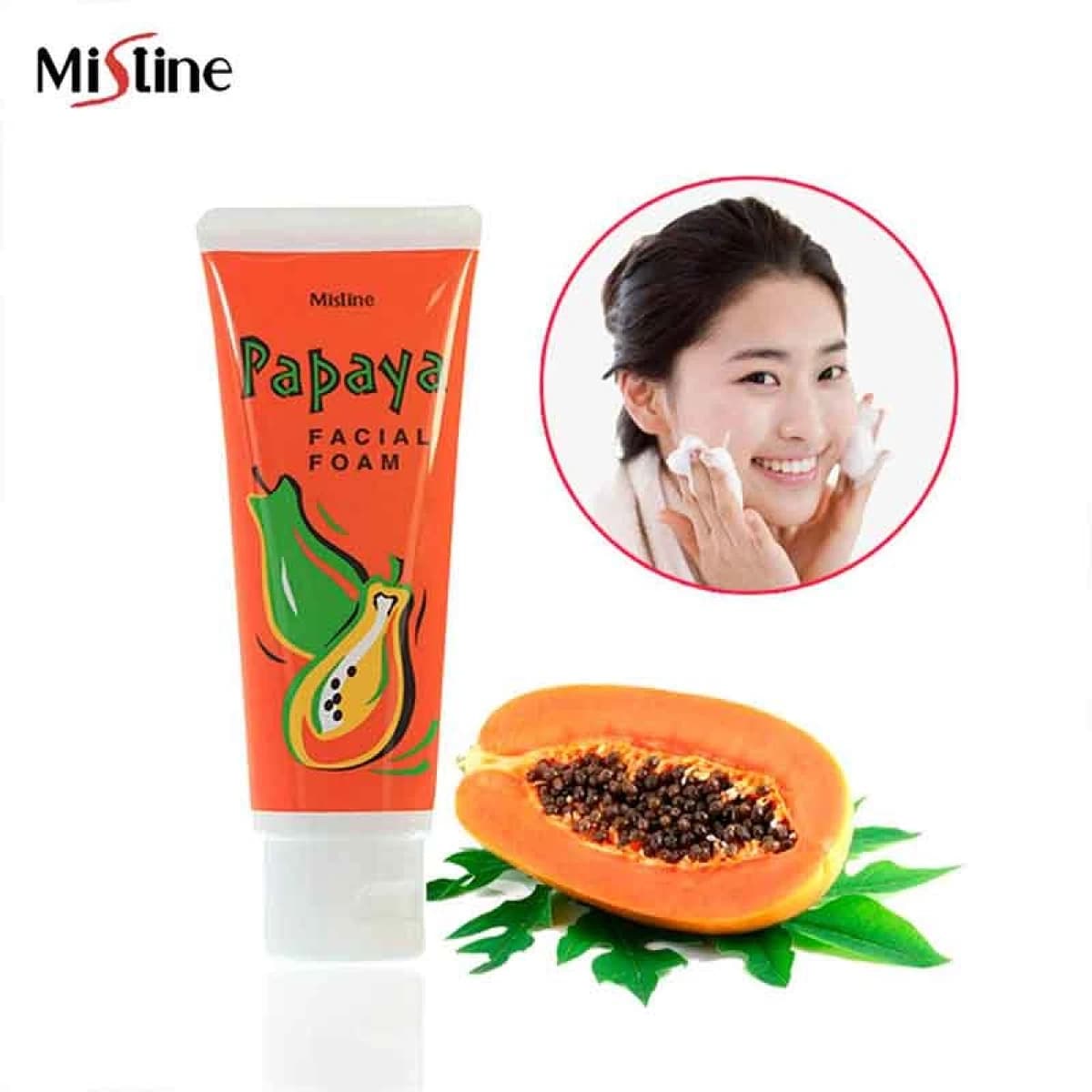 Mistine Papaya Facial Foam 100ml