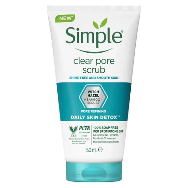 Simple Daily Skin Detox Clear Pore Scrub - 150ml
