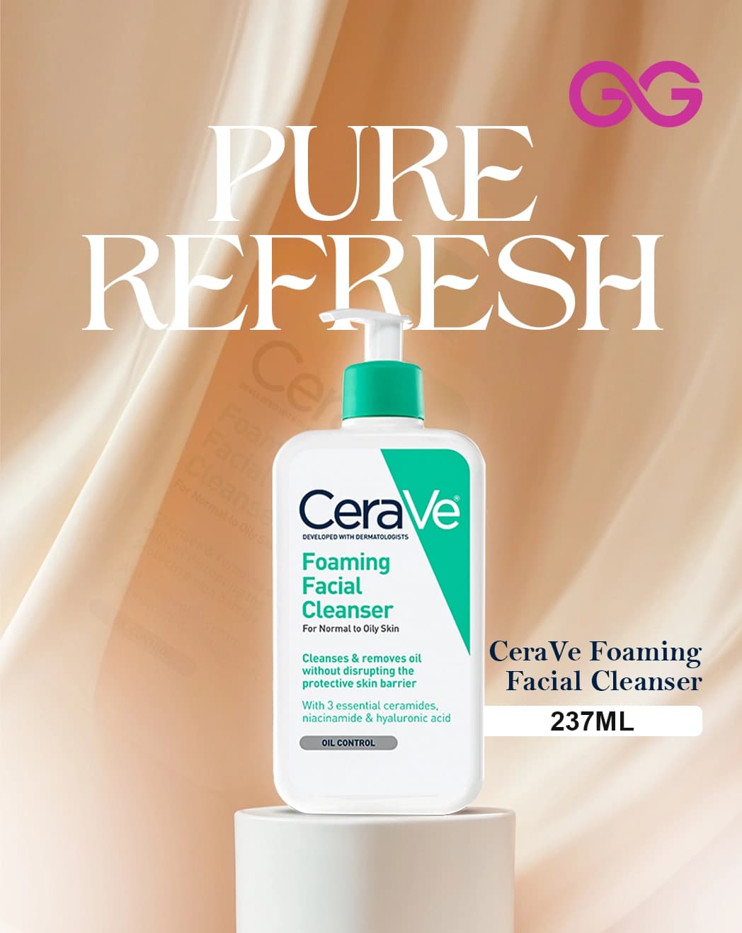 CeraVe Foaming Facial Cleanser 237ml (USA)