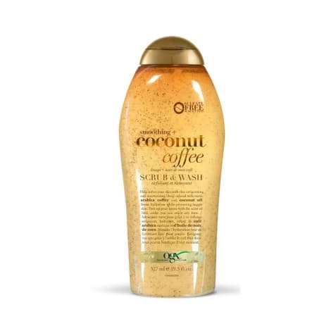 Ogx Smoothing+ Coconut Coffee Scrub & Wash 577ml
