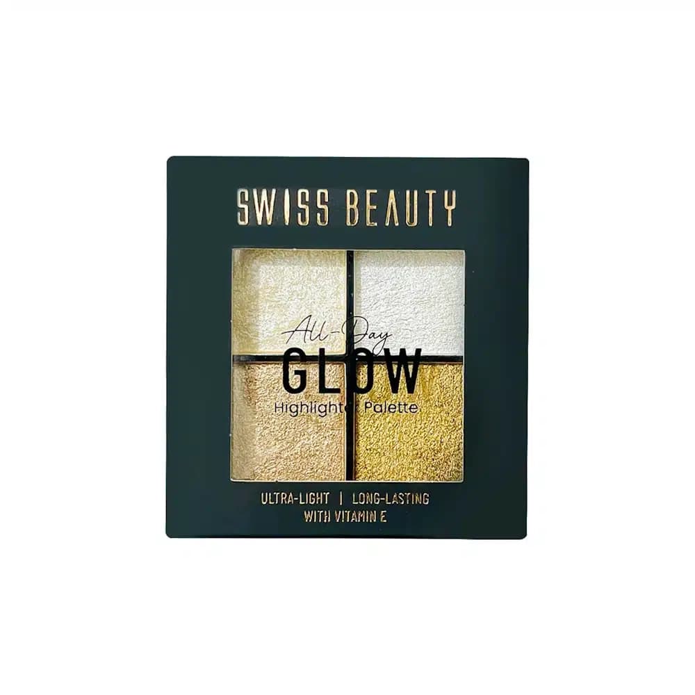 Swiss Beauty All Day Glow Highlighter Palette 4color