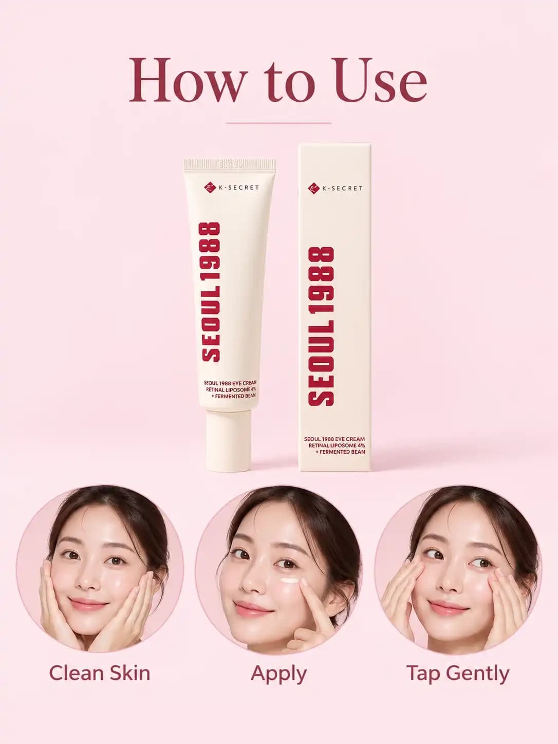 K-SECRET Seoul 1988 Eye Cream Retinal Liposome 4% + Fermented Bean 30ML