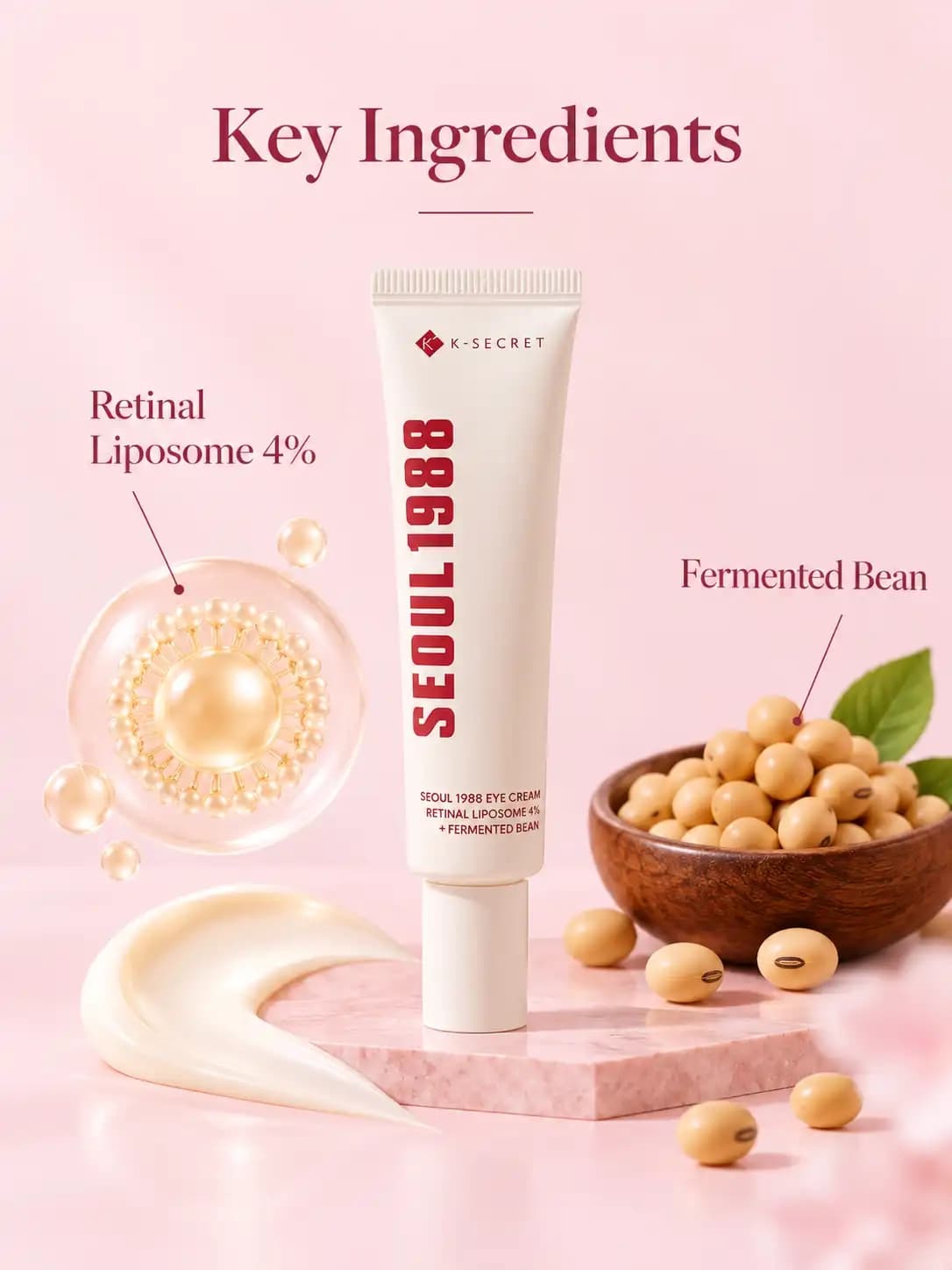 K-SECRET Seoul 1988 Eye Cream Retinal Liposome 4% + Fermented Bean 30ML