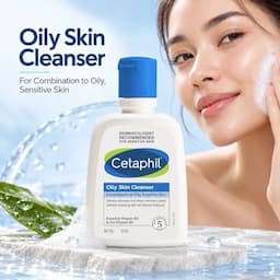 Cetaphil Oily Skin Cleanser Combination to Oily, Sensitive Skin 125ml (Ind)