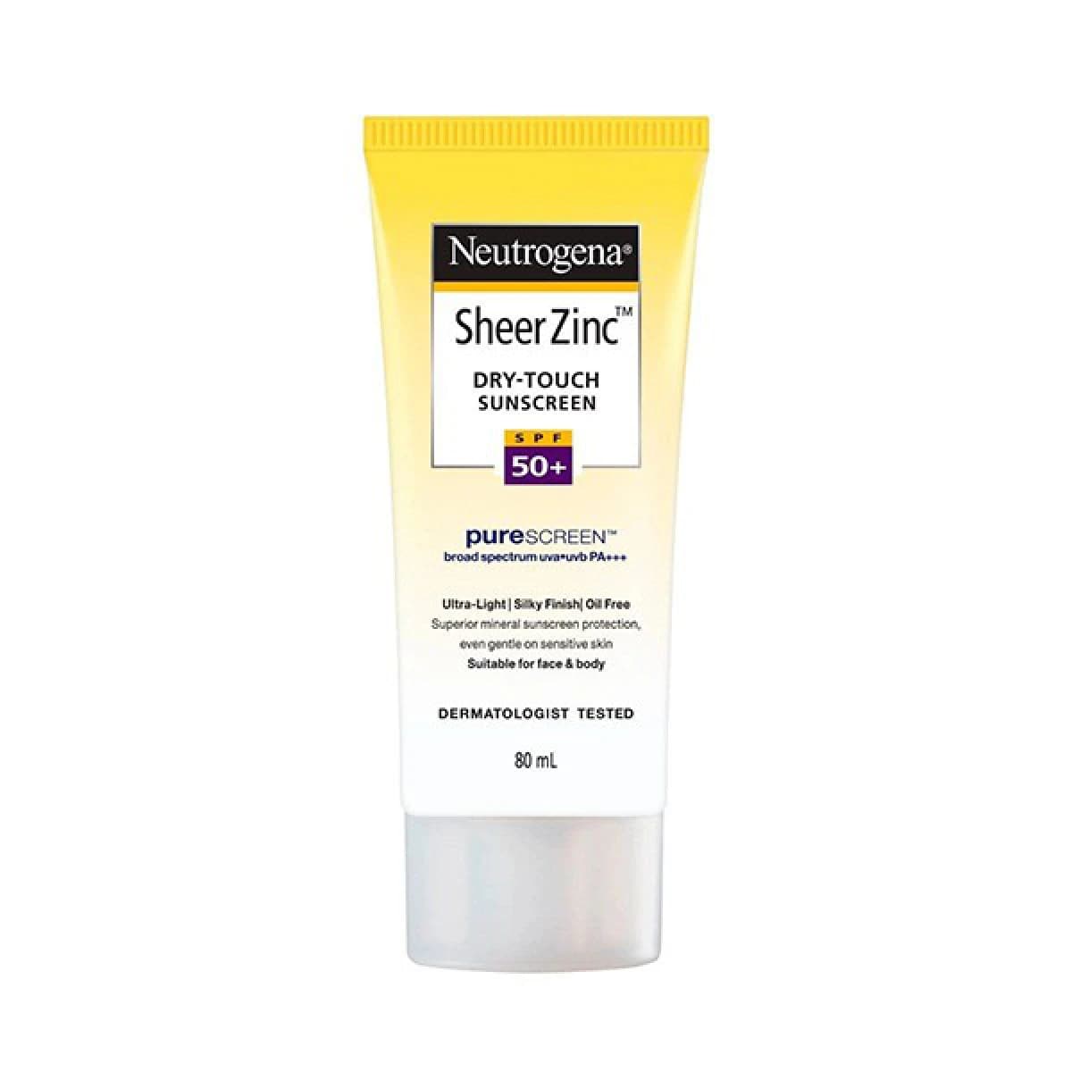 Neutrogena Sheer Zinc Dry Touch Sunblock SPF 50- 80ml