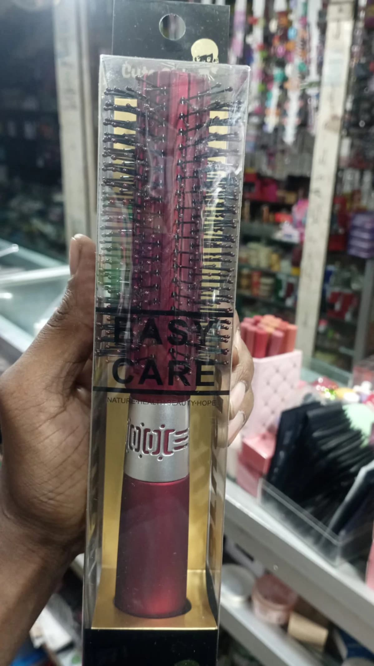 Cute Girl Hair Brush Round